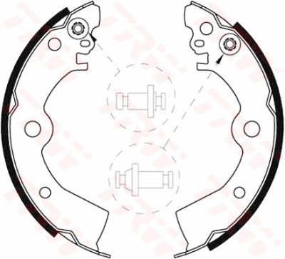 Conjunto de sapatas de freio TRW GS8556