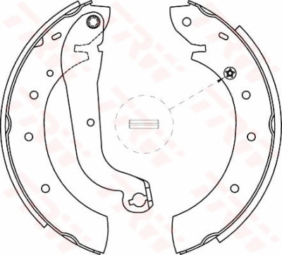 Conjunto de sapatas de freio TRW GS8622