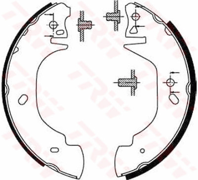 Conjunto de sapatas de freio TRW GS8629