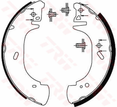 Conjunto de sapatas de freio TRW GS8630