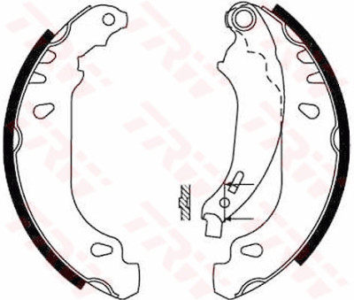 Conjunto de sapatas de freio TRW GS8642