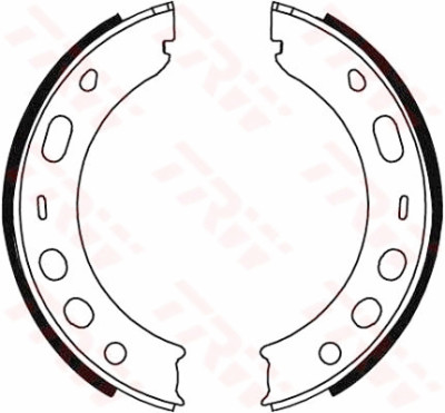 Conjunto de sapatas de freio, freio de estacionamento TRW GS8706