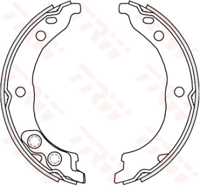 Conjunto de sapatas de freio, freio de estacionamento TRW GS8715
