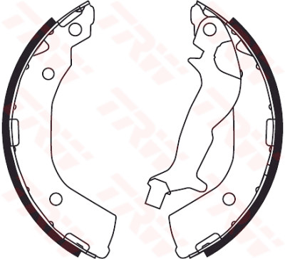 Conjunto de sapatas de freio TRW GS8737