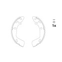Conjunto de sapatas de freio TRW GS8818