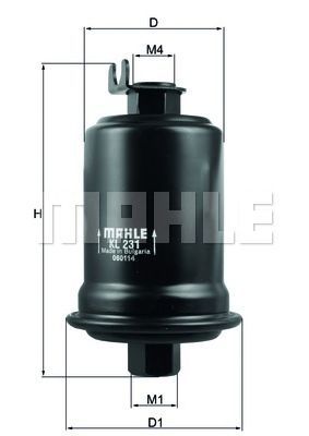 Filtro de combustível MAHLE ORIGINAL KL 231