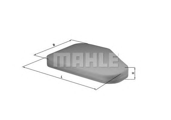 Filtro de ar MAHLE ORIGINAL LX 125