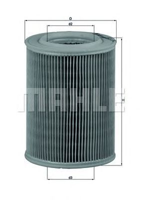 Filtro de ar MAHLE ORIGINAL LX 455