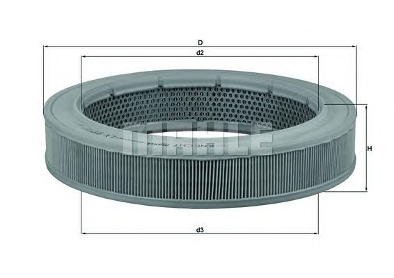 Filtro de ar MAHLE ORIGINAL LX 917