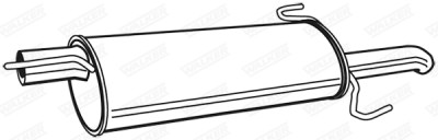 Walker 19965 Silenciador Traseiro