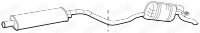 Panela de escape traseira