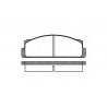 Jogo de 4 pastilhas de freio ROADHOUSE 2022.00