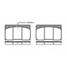 Conjunto de 4 pastilhas de freio ROADHOUSE 2044.02