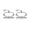 Conjunto de 4 pastilhas de freio ROADHOUSE 21101.04