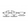 Jogo de 4 pastilhas de freio ROADHOUSE 21187.02