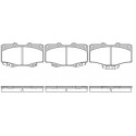 Conjunto de 4 pastilhas de freio ROADHOUSE 2315.14