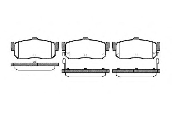 Conjunto de 4 pastilhas de freio ROADHOUSE 2366.22