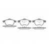 Conjunto de 4 pastilhas de freio ROADHOUSE 2390.50