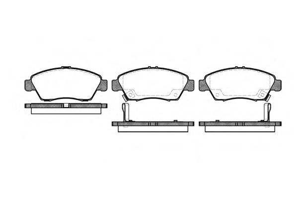 Conjunto de 4 pastilhas de freio ROADHOUSE 2418.02