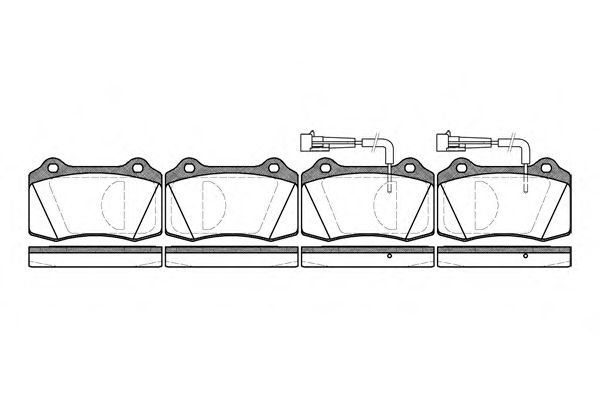 Conjunto de 4 pastilhas de freio ROADHOUSE 2434.02