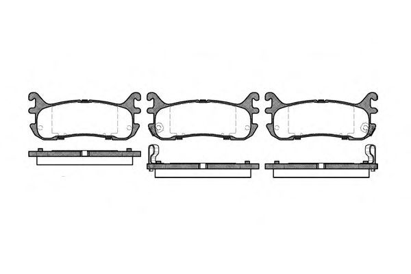 Conjunto de 4 pastilhas de freio ROADHOUSE 2479.02