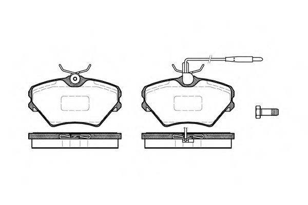 Conjunto de 4 pastilhas de freio ROADHOUSE 2485.02