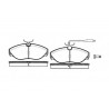 Conjunto de 4 pastilhas de freio ROADHOUSE 2486.02