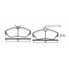 Conjunto de 4 pastilhas de freio ROADHOUSE 2487.02