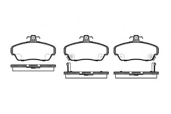 Conjunto de 4 pastilhas de freio ROADHOUSE 2490.02