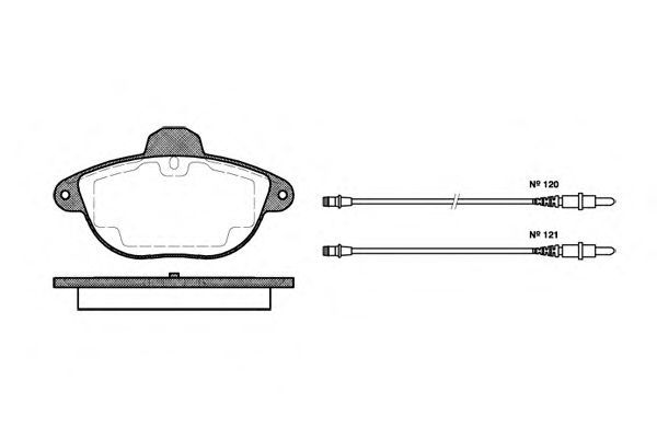 Conjunto de 4 pastilhas de freio ROADHOUSE 2608.04