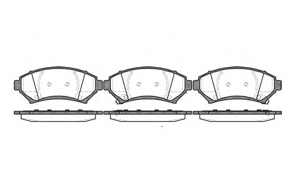 Conjunto de 4 pastilhas de freio ROADHOUSE 2641.02