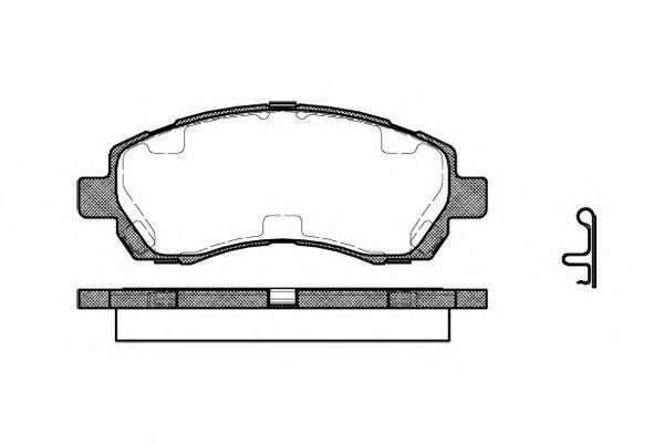 Conjunto de 4 pastilhas de freio ROADHOUSE 2647.02