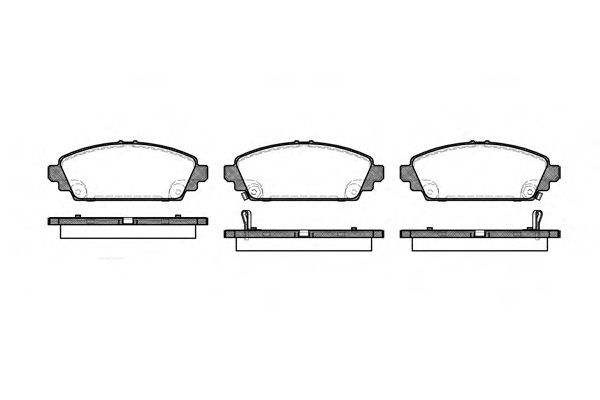 Conjunto de 4 pastilhas de freio ROADHOUSE 2700.02
