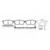 Conjunto de 4 pastilhas de freio ROADHOUSE 2724.02