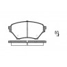 Conjunto de 4 pastilhas de freio ROADHOUSE 2850.02
