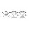 Conjunto de 4 pastilhas de freio ROADHOUSE 2964.02