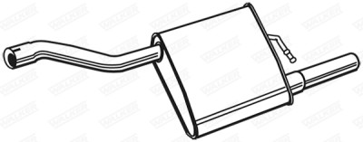Silenciador traseiro Walker 71328