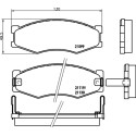 Jogo de pastilhas de freio HELLA 8DB 355 005-621