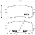 Jogo de pastilhas de freio HELLA 8DB 355 006-961