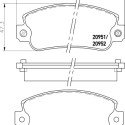 Jogo de pastilhas de freio HELLA 8DB 355 007-121