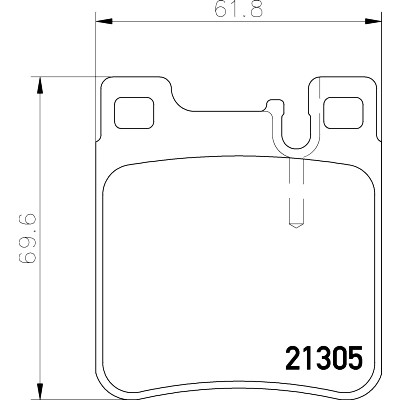 Jogo de pastilhas de freio HELLA 8DB 355 007-581