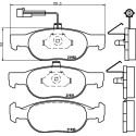 Jogo de pastilhas de freio HELLA 8DB 355 007-921