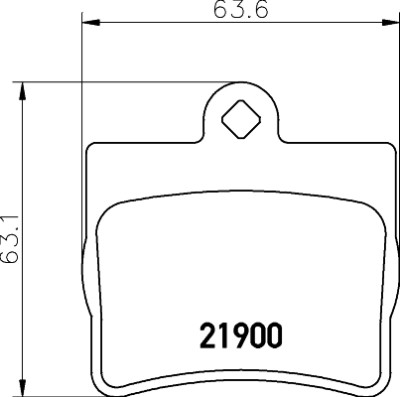 Jogo de pastilhas de freio HELLA 8DB 355 008-311