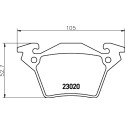 Jogo de pastilhas de freio HELLA 8DB 355 008-641