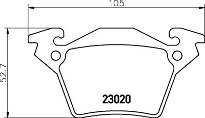 Jogo de pastilhas de freio HELLA 8DB 355 008-641