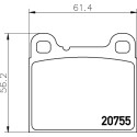 Jogo de pastilhas de freio HELLA 8DB 355 008-801