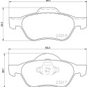 Jogo de pastilhas de freio HELLA 8DB 355 009-091