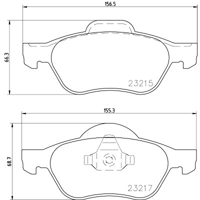 Jogo de pastilhas de freio HELLA 8DB 355 009-091