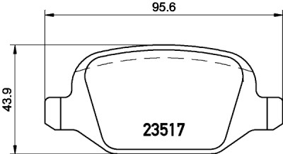 Jogo de pastilhas de freio HELLA 8DB 355 009-361