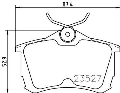 Jogo de pastilhas de freio HELLA 8DB 355 009-511